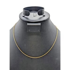 Vintage 14K Yellow Gold 18" Chain Necklace 1.57g